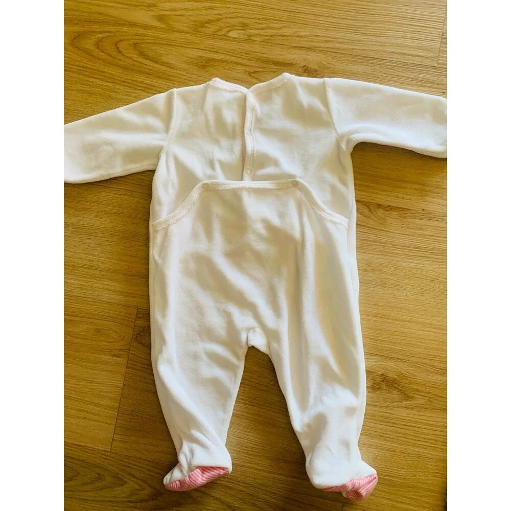 Velvet Pajama footie PETIT BATEAU like new 6M